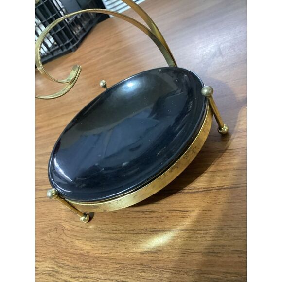 Vintage Melamine Dish With Metal Holder - Picture 4 of 6